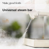 Coffee Maker Stainless Steel Italian Household Small Semi-Automatic Coffee Machine Steam Milk Bubble Concentration Office Steam