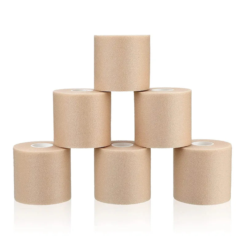 4/6 Pieces Foam Underwrap Sports Tape Pre Wrap Athletic Tape  Bandage for Ankles Wrists Hands Knees