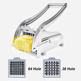 Stainless Steel Potato Cutter French Fry Cutter Veg Slicer Potato Chipper Home Kitchen Tool for Vegetable Fruit