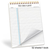 1pc to Do List Notepad, Undated Daily Planner Notepad with to Do List Notebook Checklist Planner Spiral Cover Notepad