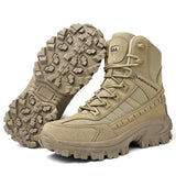 2024 New Winter Work boots Men's Desert Tactical Boots Outdoor Hiking Shoes Men's Leather Desert Combat Ankle Boots Plus Size