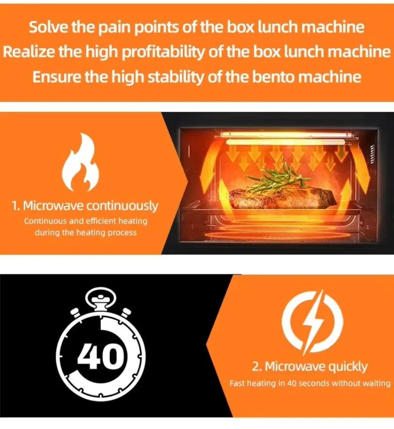 Outdoor Business Hot Food Box Vending Automat Machine for Fresh Food Outdoor