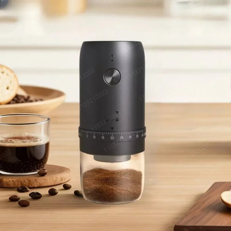 Electric Coffee Bean Grinder Portable 40 Gears External Adjustable Home Coffee Grinder Rechargeable Grinders Coffee Machine Gift