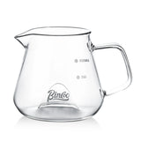 Bincoo 400ML Clear Glass Coffee Carafe Heat Resistant Visual Brewing Control Easy Sharing Pour over Coffee Maker