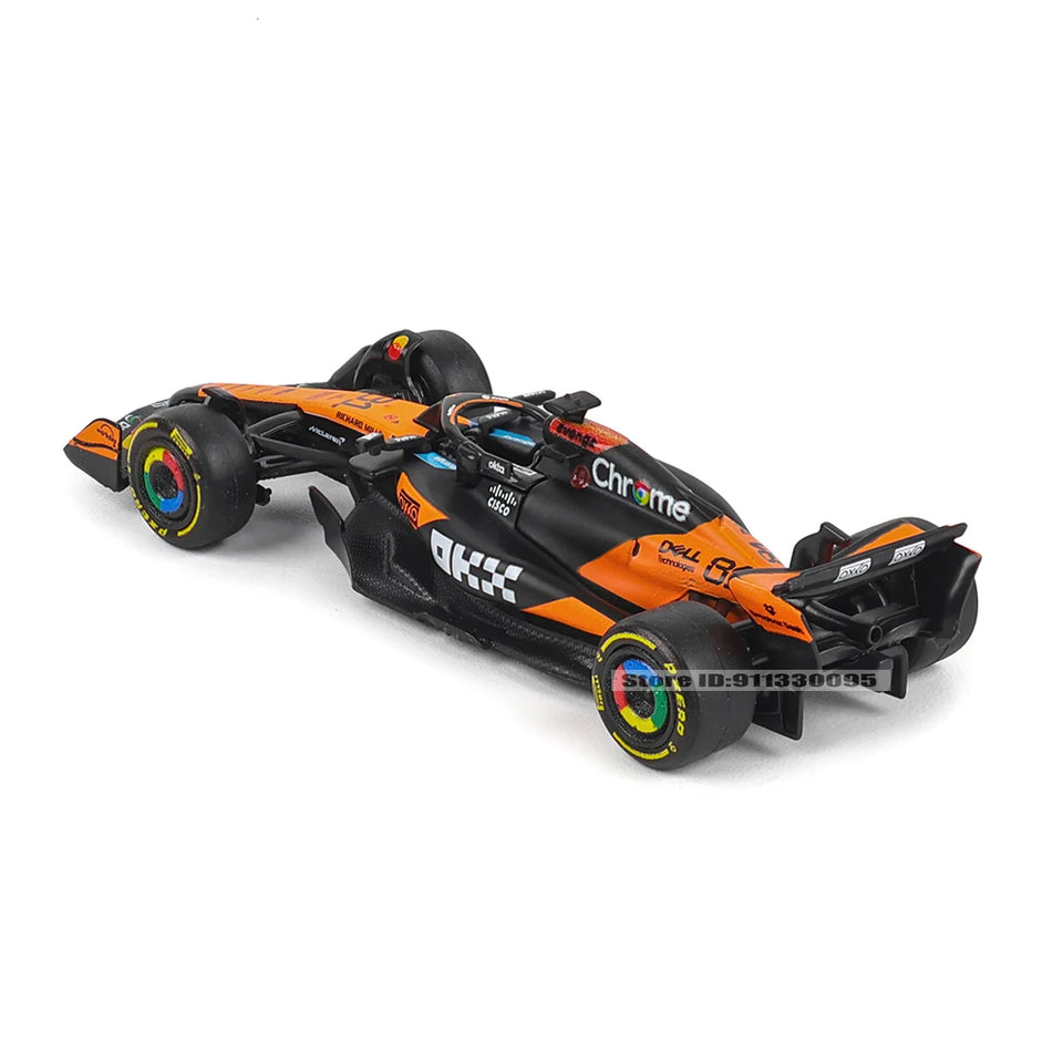 Bburago 1:64 McLaren F1 2025 MCL39 #4 Lando Norris #81 Oscar Piastri car model series children's Christmas boy gift toys