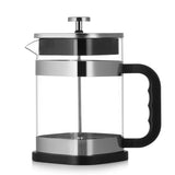 1000ml Square-shaped French Press Pot Durable Glass Coffee Machine with Stainless Steel Fine Mesh Filter Household Tea Kettle