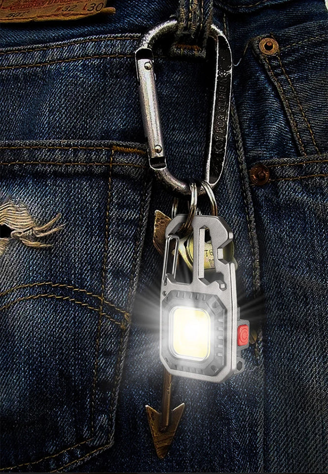 Ultra Small Mini LED Light Small Flashlight Keychain Light Strong Light Ultra Light Portable Flashlight