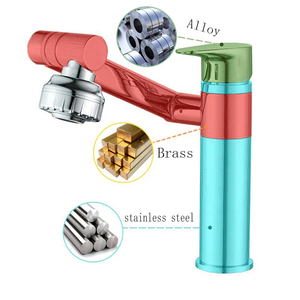 Basin Faucet Modern Bathroom Mixer Tap Black/chrome Wash basin Faucet Single Handle Hot and Cold Waterfall Faucet