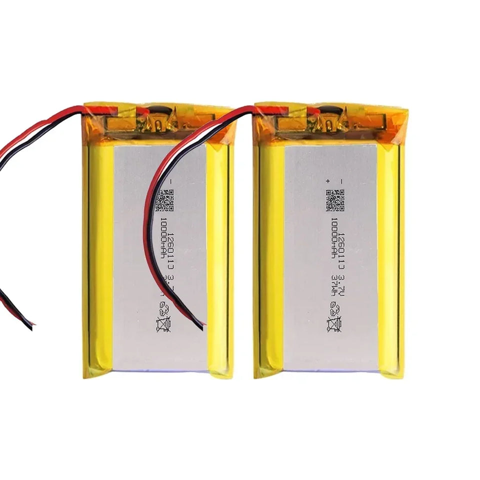 High Qulity 3.7V 10000mAh 1260110 Rechargeable Polymer Batteries Lipo Li-Po For Toy Power Bank GPS Laptop Camping Lights Diy