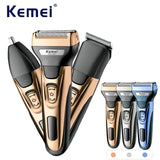 Kemei KM-1429 3 in 1 Electric Beard Shaver Professional Nose Trimmer Detachable Blade Mens Multifunctional Hair Cutting Machine