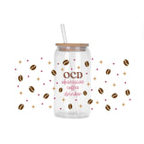 Coffee vibe Series easy peel waterproof DIY decoration decals 3D transfers uvdtf crystal sticker 16oz uv dtf cup wraps