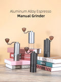 HAVMORE Upgrade Manual Coffee Grinder CNC Professional Stainless Steel Diamond Adjustable Manual Burr Coffee Bean Grinding