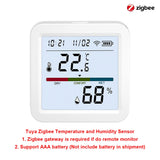 Tuya Zigbee 3.0 WiFi Temperature Humidity Sensor Smart Thermometer Hygrometer APP Remote Control Work with Yandex Alexa