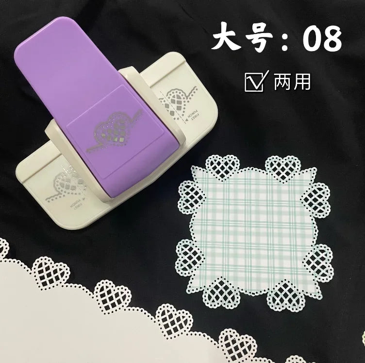 Effort-saving Embossing Device Hollow Lace Edge Pressing Device Punching Device Diy Kindergarten Handmade Greeting Card