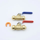 KING SMART 1/2" Push Fit 1/4 Turn Full Port Push Fit Ball Valve; for Hot and Cold Water System; 2Pcs/Case; 80514