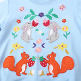 Jumping Meters 2-7T New Arrivals Girls Sweatshirts Bunny Applique Toddler Clothing Hooded Tops Autumn Spring Baby Costume