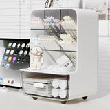 Angle Insertion Desk Pen Holder, Desktop Storage Box for Office Supplies & Cosmetics, Multifunctional Organizer Rack