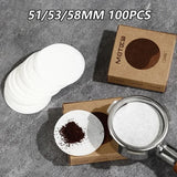 Coffee Filter Paper 51mm 53mm 58mm Round Disposable Secondary Water Filter Papers Espresso Portafilter Accessories Barista Tools