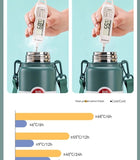 GIANXI 1000ml Spring Cap Large Capacity Vacuum Cup 316 Stainless Steel Coffee Cup Portable Outdoor Sports Water Bottle