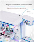WJCOOLMAN Sky Ceiling PLUS ATX curved glass sea-view room computer case Supports 360-degree water cooling