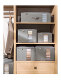 Tianzong Closet Comforters Zipper Storage Box Wardrobe Clothes Organizers with Lid Fabric Cube Home Wardrobe Folding