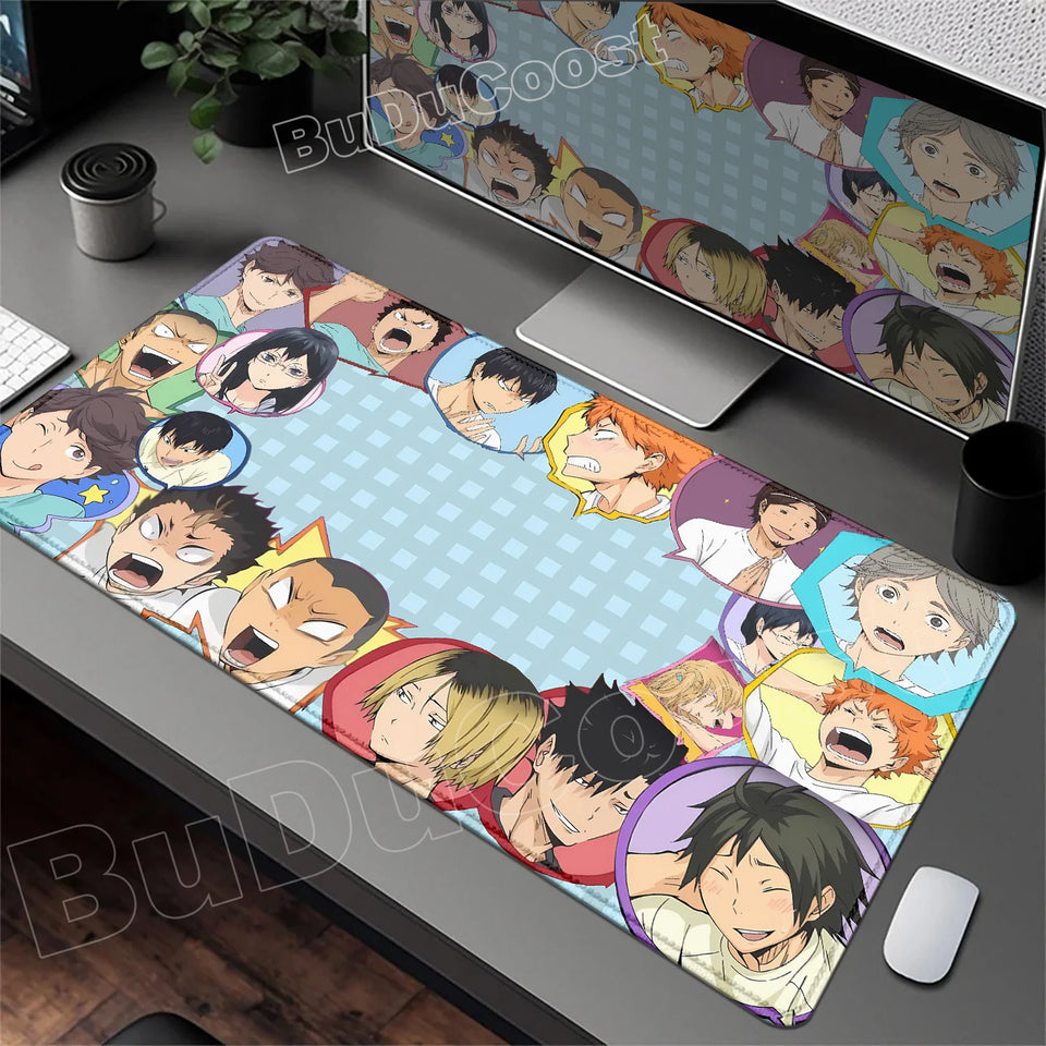 2026 New Arrival Cool Mouse Mat Anime Haikyuu Mause Pad Anime Gaming Large Cabinet Kawaii Mousepad Xxl Desk Cute Pc Carpet Mats