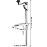SucceBuy Manual Can Opener Commercial Table Clamp Opener for Large Cans Can Opener with Base Adjustable Height Industrial Opener