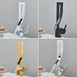 Bathroom Basin Faucet Brass Deck Mounted Mixer Taps Single Handle Single Hole Hot Cold Water Mixers Tap