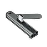 2 In 1 Foldable Phone Stand USB Type C To Type C Adapter 240W Fast Charging Data 90 Degree Connector USB C To C 360° Rotatable