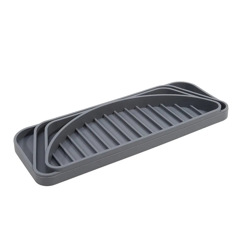 1Pc Kitchen Drain Tray Water Dispenser Anti-overflow Silicone Mat Drip Tray Coffee Machine Refrigerator Drain Mat