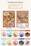 3D Miniature Scene Sticker Book, 40pcs/bag+1 tweezers set DIY Dollhouse Journal Scrapbooking Creative Gifts (Sticker Spark)