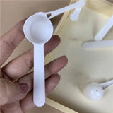 50/100pc 5g White Plastic Measuring Spoon Gram Scoop Food Baking Medicine Powder Milk  Coffee Tea Multifunctional Spoons