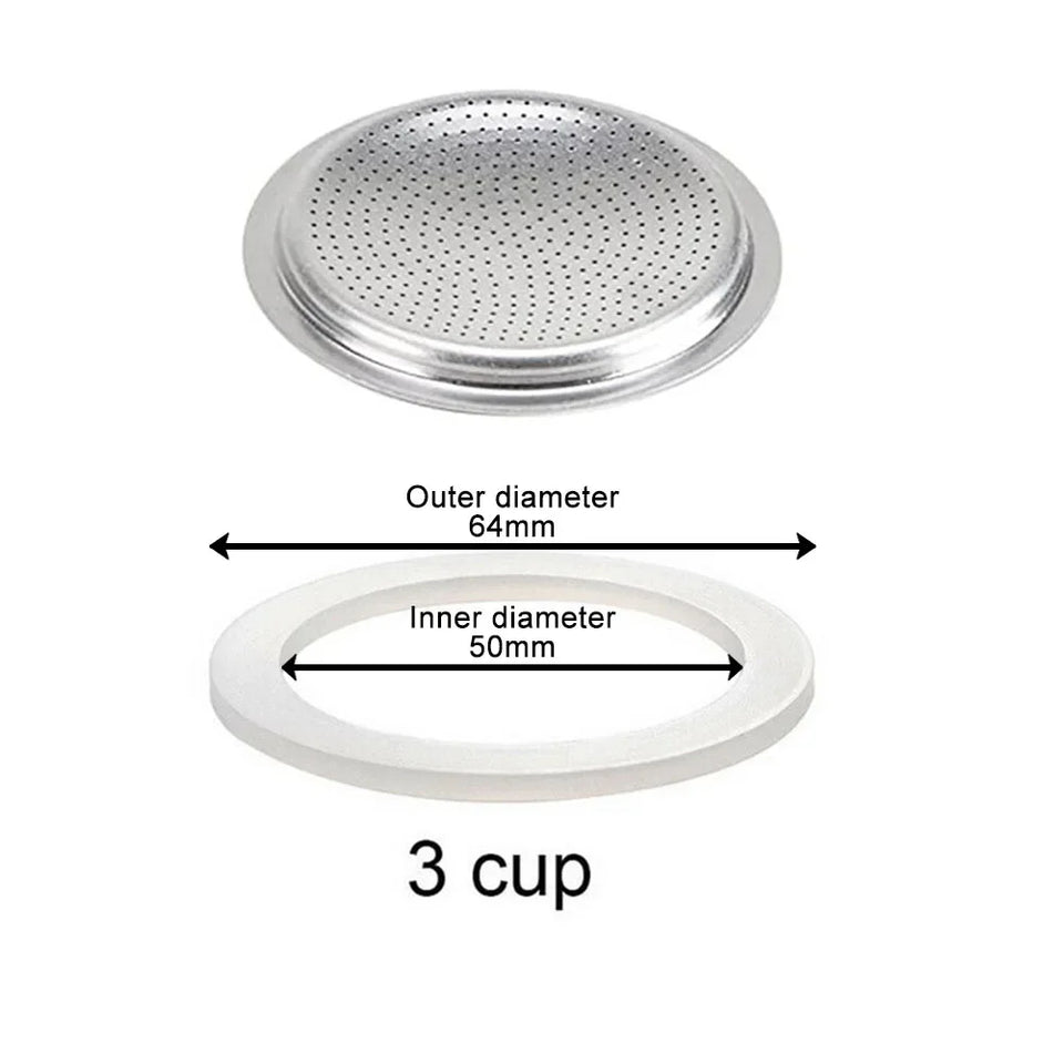 Coffee Silicone Ring Italian Moka Pot Flexible Washer Gasket Ring Coffeeware Replace For Cups Moka Pot Espresso Coffee Makers