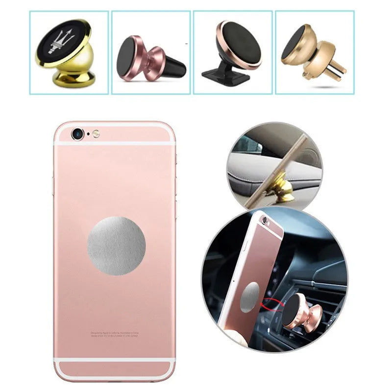 100pcs 10mm 15mm 20mm 25mm 30mm 35mm 40mm Metal Plate disk iron sheet for Magnet Mobile Phone Holder Car Phone Stand holders