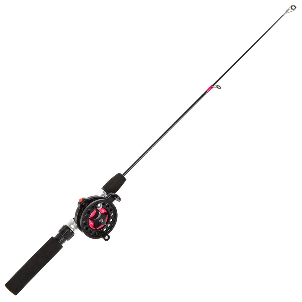 Telescopic Ice Fishing Rod Ultra-Light Portable Fishing Rod 2 Sections Travel Fishing Pole for Ice Fishing