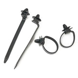 25pcs Self-Locking Nylon Cable Ties Car Hose Fastening Zip Strap Nylon Tie Wrap Cable Fixed Fastener Clips for Automotive