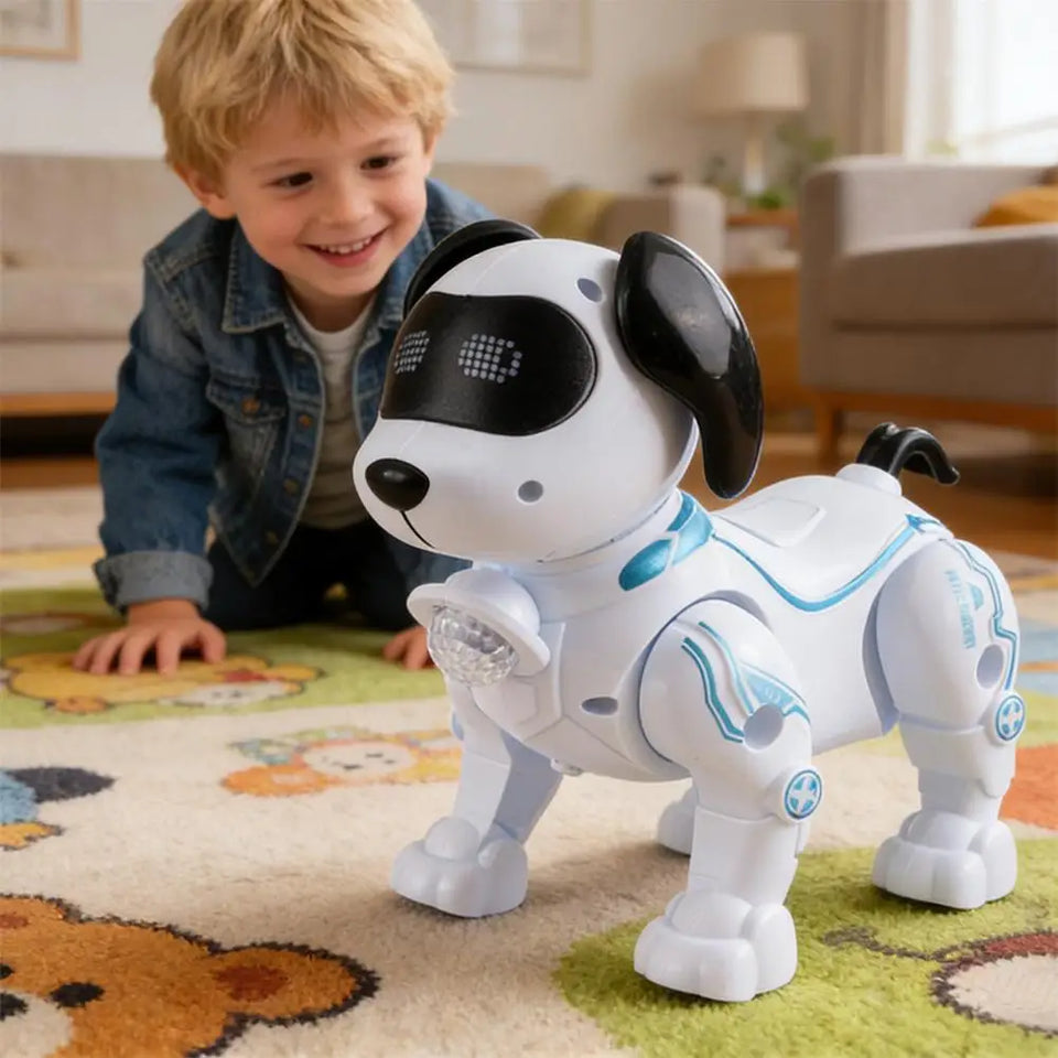 RC Robot Dog Electronic Stunt Pet Interactive Touch Programmable Smart Walking Dancing Kids Birthday Gift for Kids Boys Girls