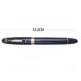 Jinhao Fountain Pen Black Fish Scale Long Knife Tip Dragon Relief Hand Polished Pen Tip Birthday Wedding Promotion Teacher Gift