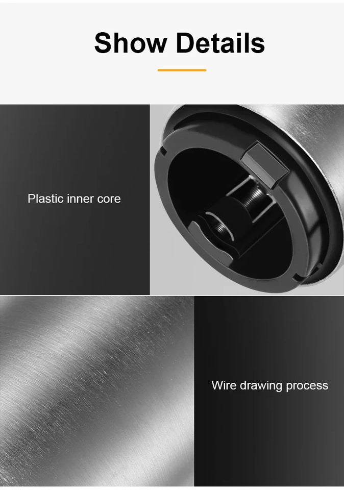 Stainless Steel Automatic  Beer Bottle Opener No Bend Push Down Cap - Easy Open for Beer and Soda Glass Bottles Kitchen Opener