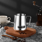 350/600ml Stainless Steel Coffee Latte Cup With Temperature Display Milk Foam Pitcher Espresso Pot Milk Sparkling Cream Cup