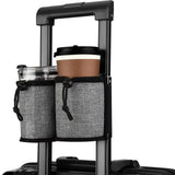 Luggage Cup Holder Travel Essentials Cup Holder Hands-Free Drink Holder with 2 Coffee Mugs Suitcase Drink Bag Travel Luggage Acc