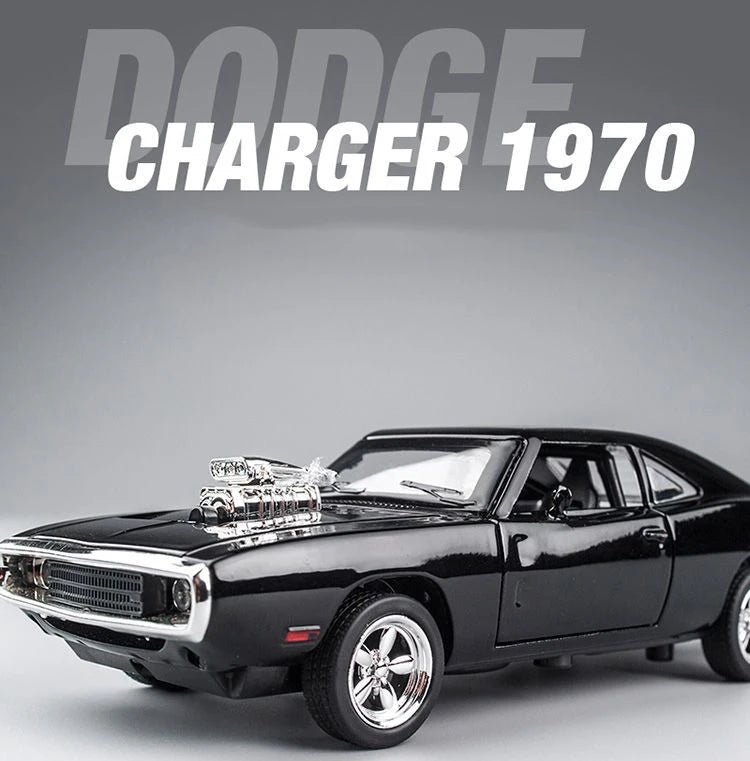 1:32 Scale CHARGER 1970 Alloy Diecast Model Car Pull Back Mini Vehicles Toys for Kids Lovers Collection