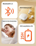 Toocki TWS Wireless Bluetooth Earphones 5.3 IPX4 Waterproof Headset 12M Transmission Distance Long Standby Earbuds Headphones