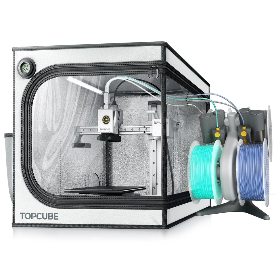 YOOPAI 3D Printer Enclosure For Bambu Lab A1/A1 mini Large Size Enclosure with LED Light Fireproof Waterproof Dustproof  Black