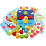 Children's Early Learning Puzzle Interactive Toys, Mushroom Nail Game, Intelligence Puzzle, Color Recognition