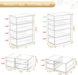 16-Drawer Makeup Organizer, Clear Dustproof Storage for Jewelry, Pens & Stationery
