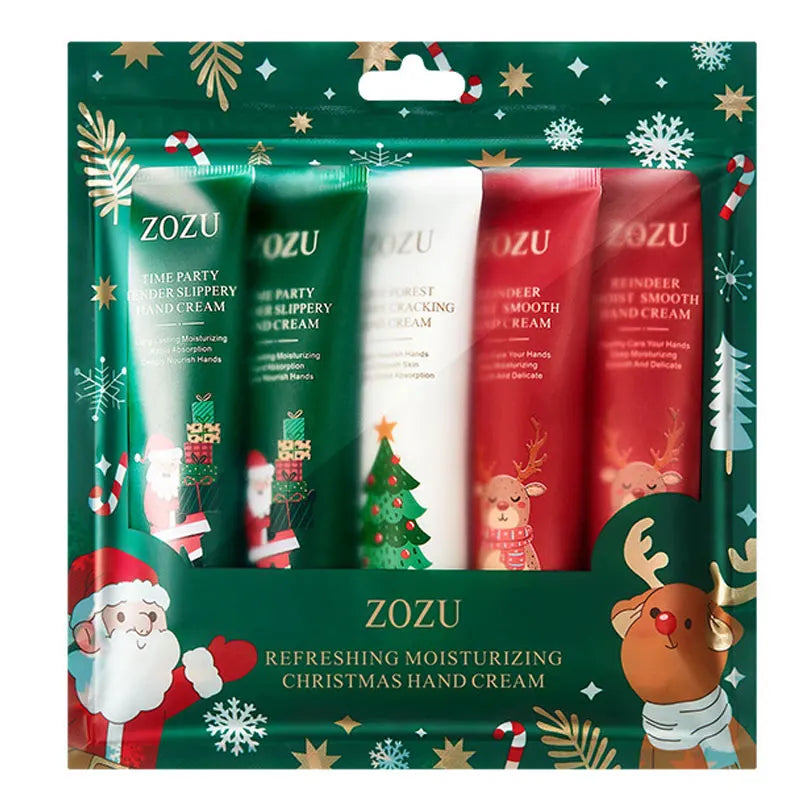 5pcs Plant Fruit Fragrance Hand Cream Sets Moisturizing Handcream Set Hand Care Nourishing Anti Chap Skin Care for Foot