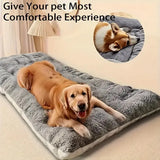 2025 New Extra Large Plush Dog Bed Sofa Thickened Super Soft Polyester Pet Mat Dog Crate Mat Bed For Small Medium Large Dog Bed