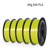 GEEETECH 5 rolls 3D Silk PLA Filament 1Kg/roll 1.75mm Spool Wire For 3D Printer Material,Safety, Vacuum packaging, special color