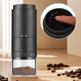 Portable Coffee Bean Grinder with 38 Grinding Setting Digital Power Display 5 Blades Ceramic Conical Burr One Button Start